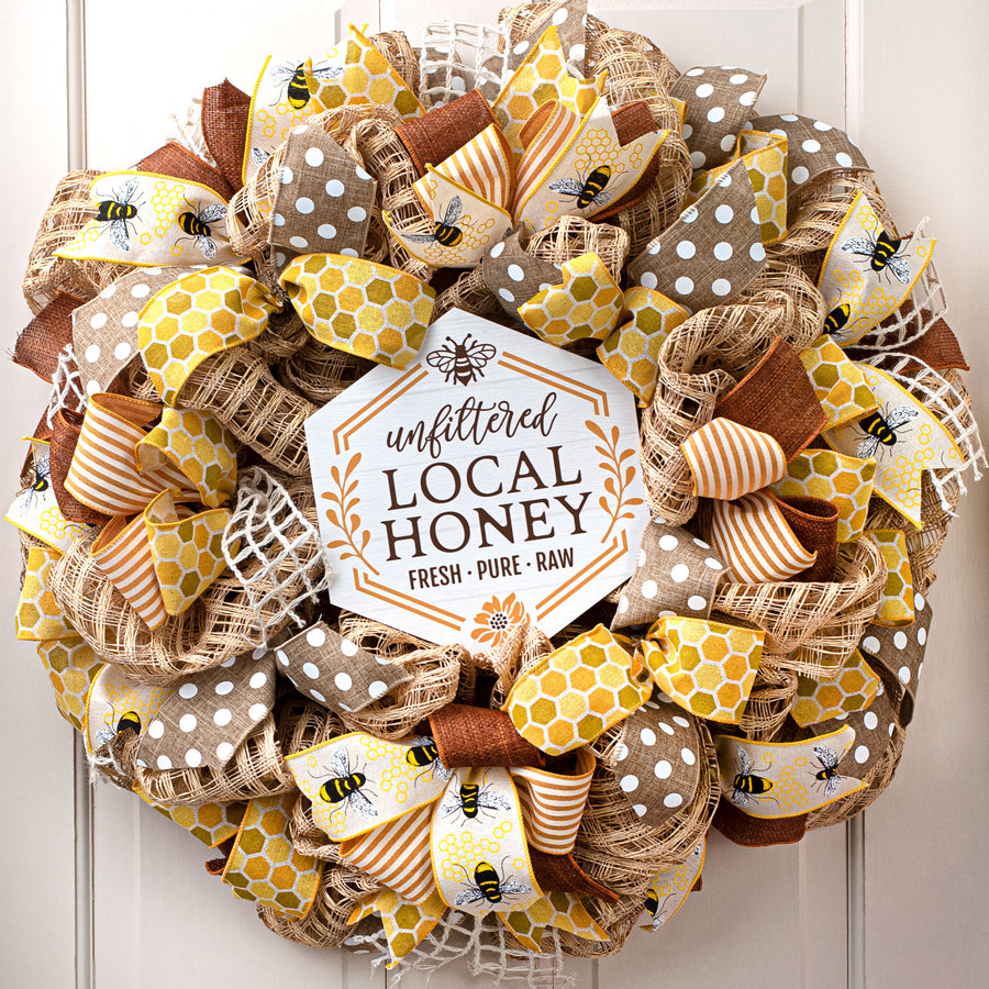 9" Waterproof Sign: Local Honey