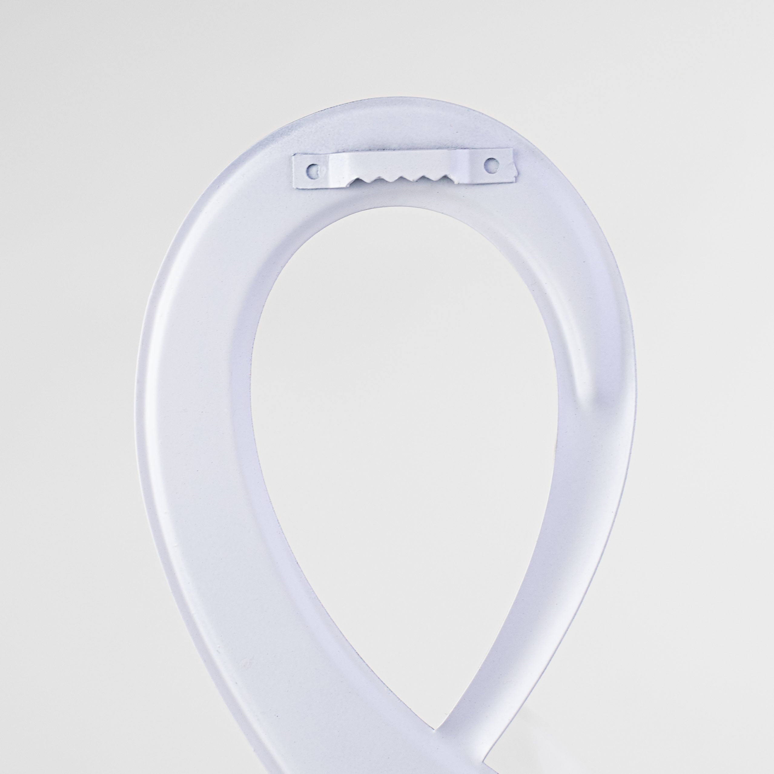 16" Metal Embossed Hanger: Piano Key Treble Clef