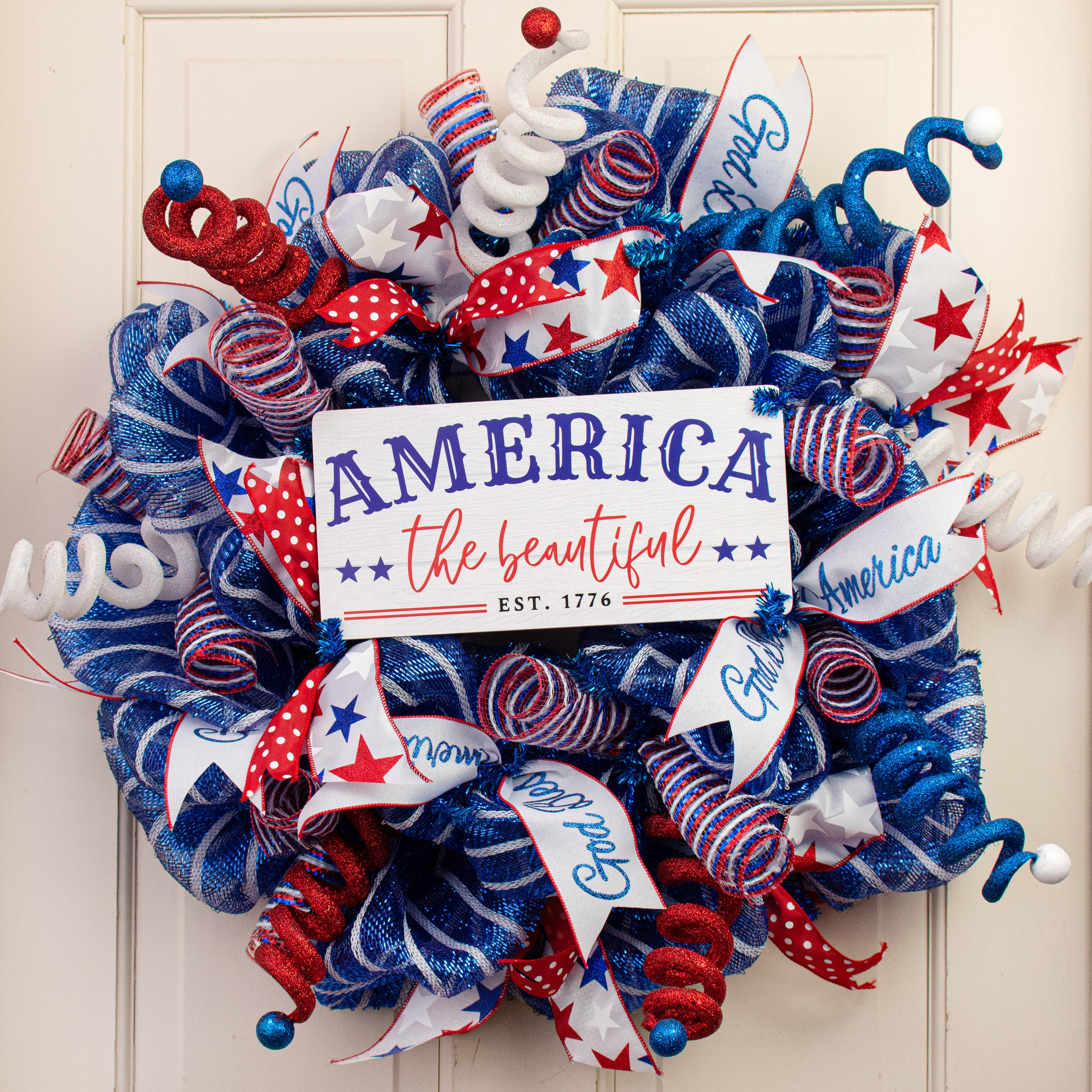 12" Waterproof Sign: America the Beautiful
