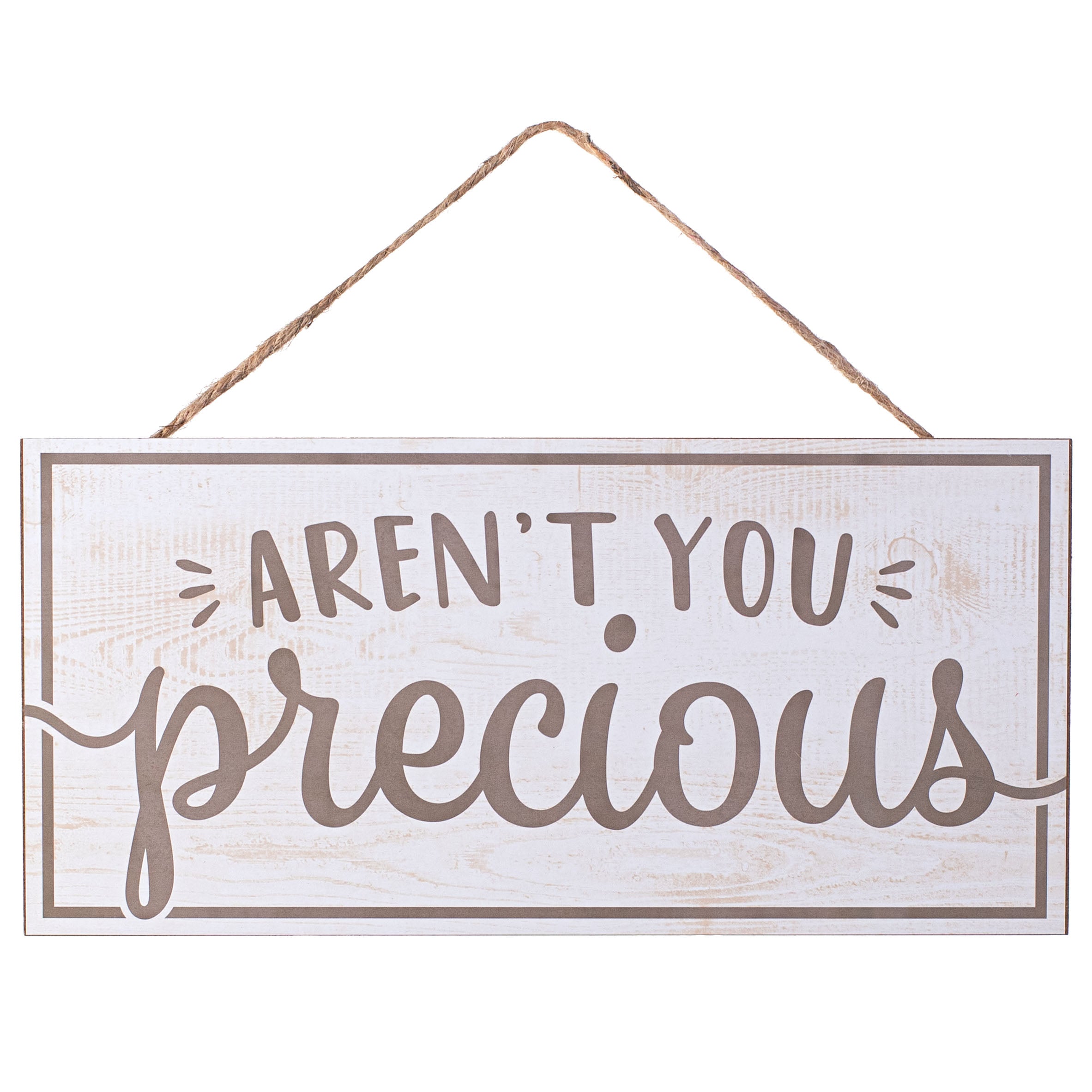 12" Wooden Sign: Aren't You Precious