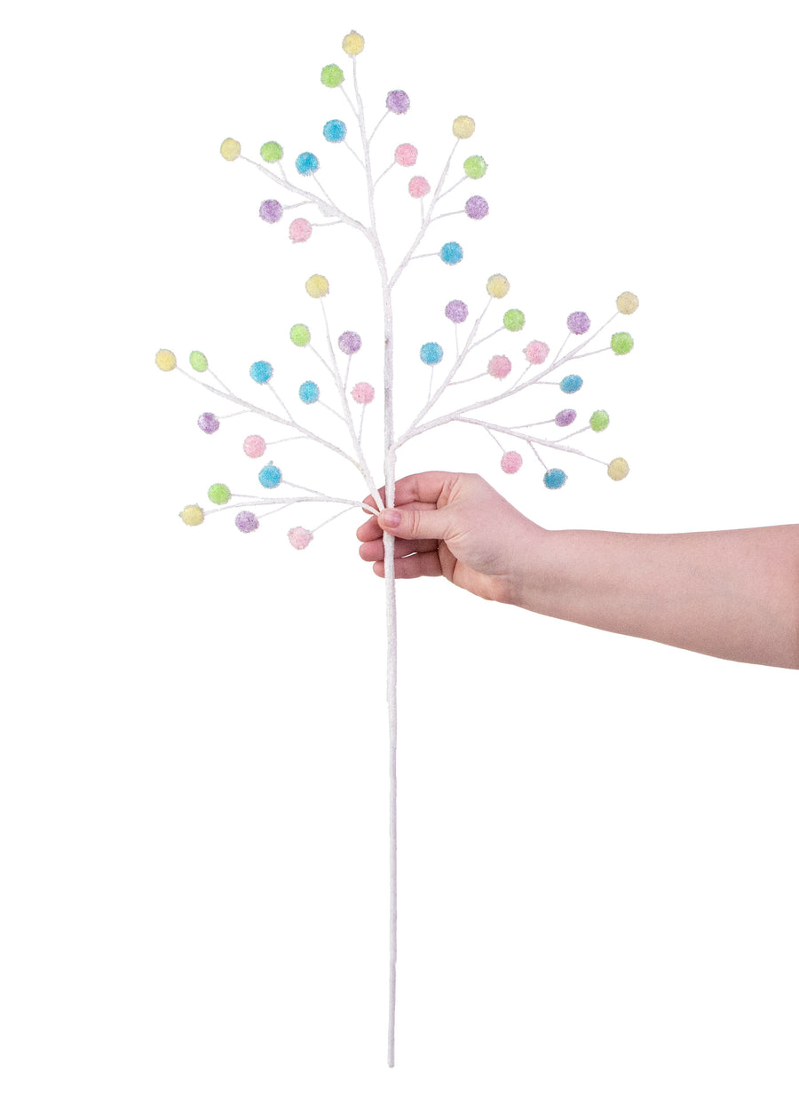 28" Pastel Beaded Candy Button Spray
