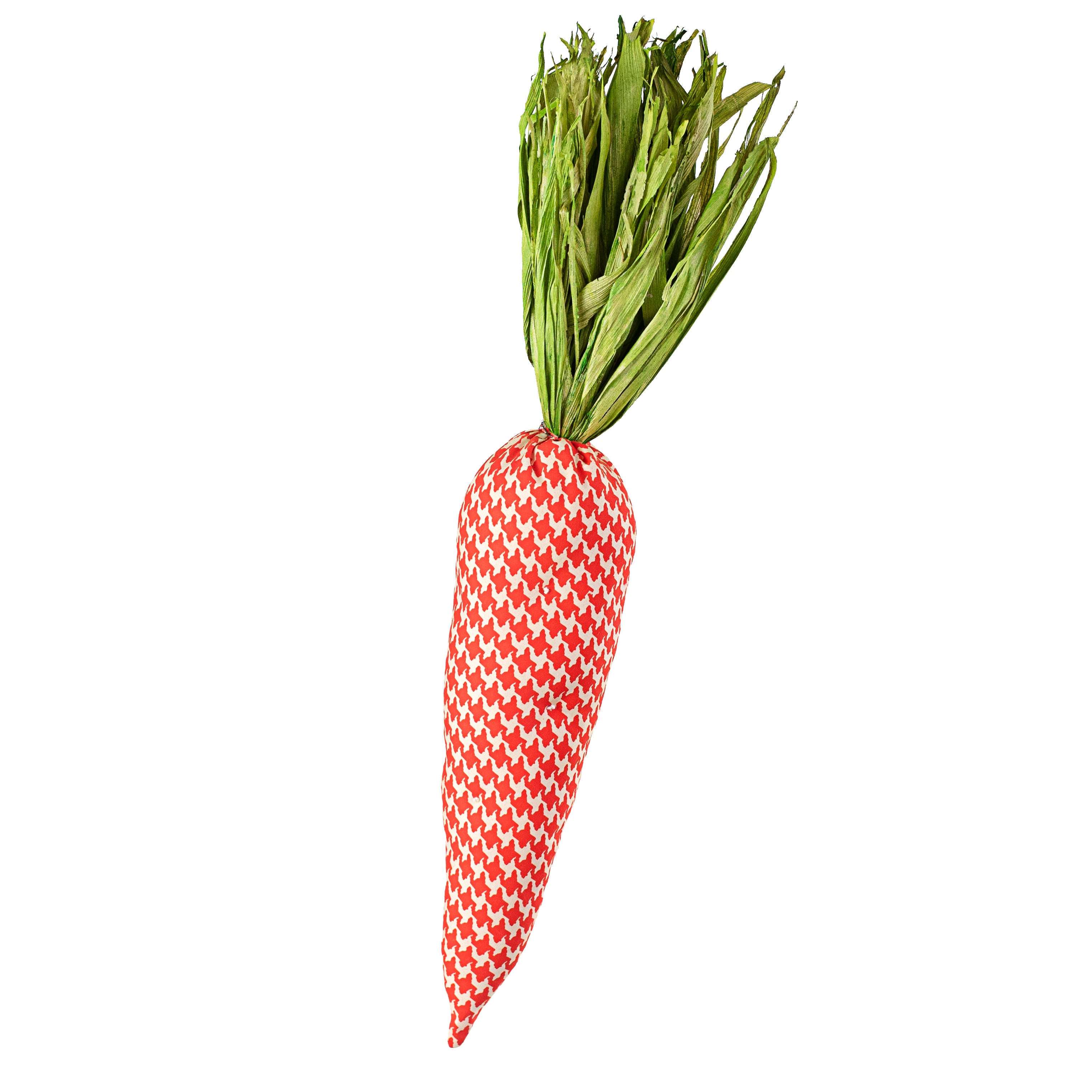 18" Houndstooth Carrot: Orange