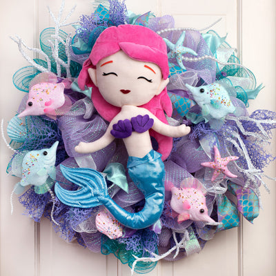 19" Plush Mermaid Decoration