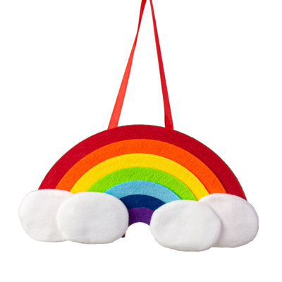 11" Felt Rainbow Ornament