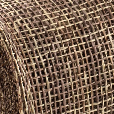 10" Two-Tone Poly Burlap Mesh: Beige & Brown