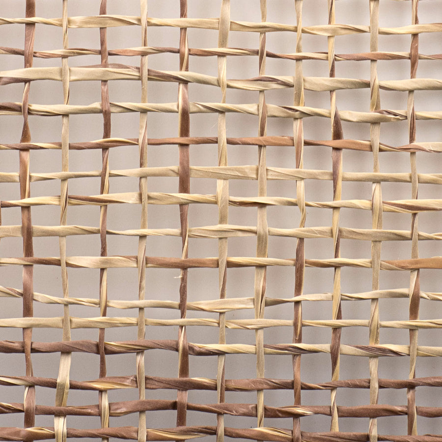 10" Two-Tone Poly Burlap Mesh: Beige & Brown