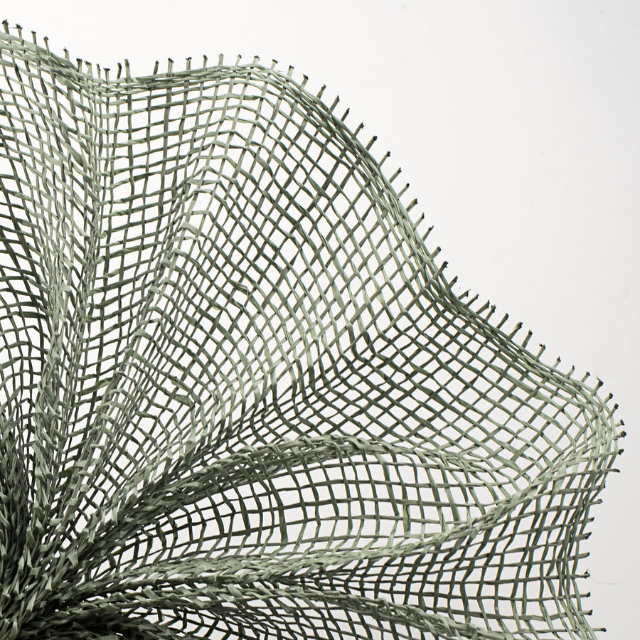 10" Poly Burlap Mesh: Eucalyptus Green