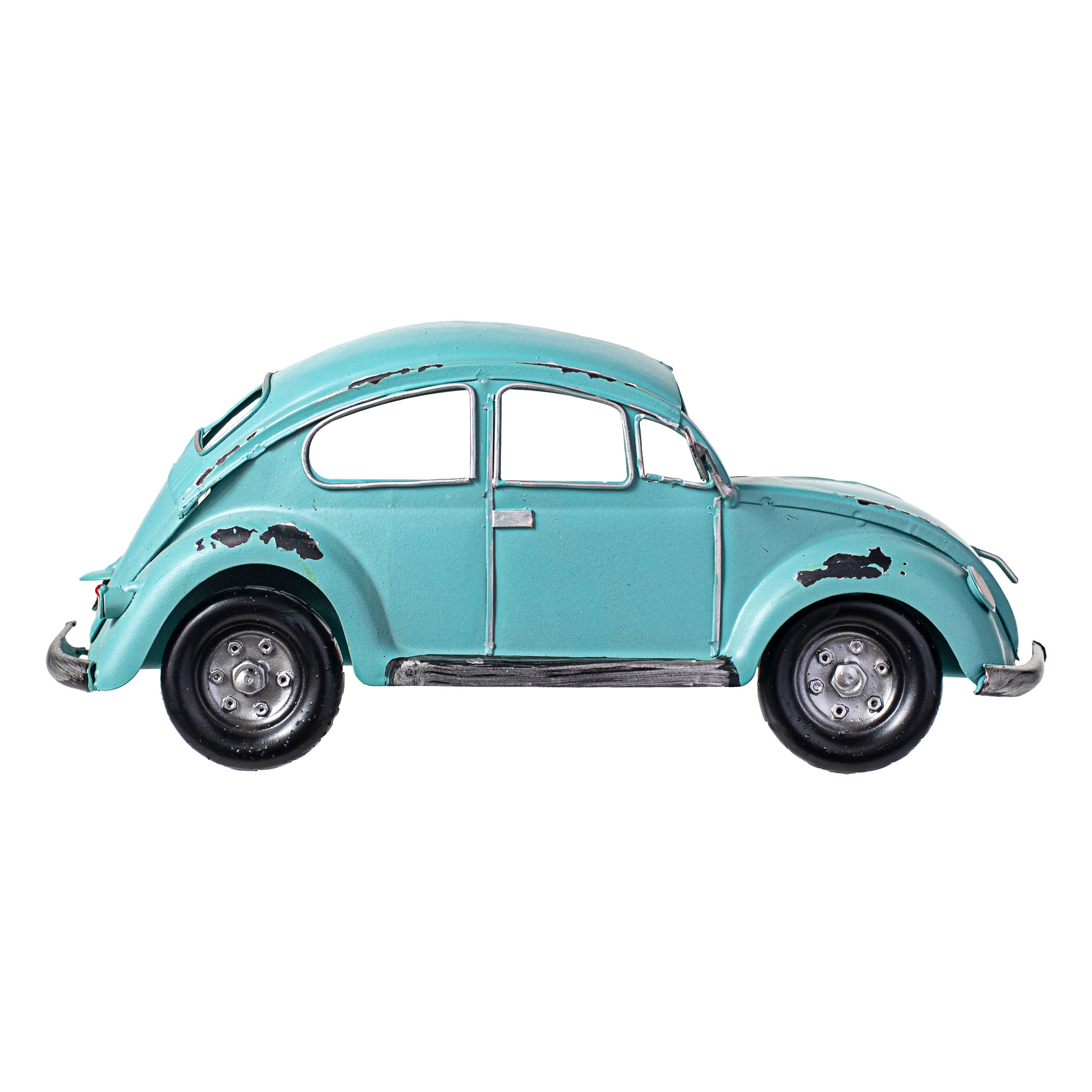 12" Half Bug Car Wall Decor: Antique Blue