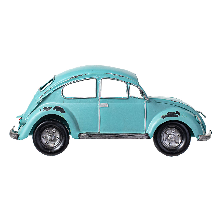 12" Half Bug Car Wall Decor: Antique Blue