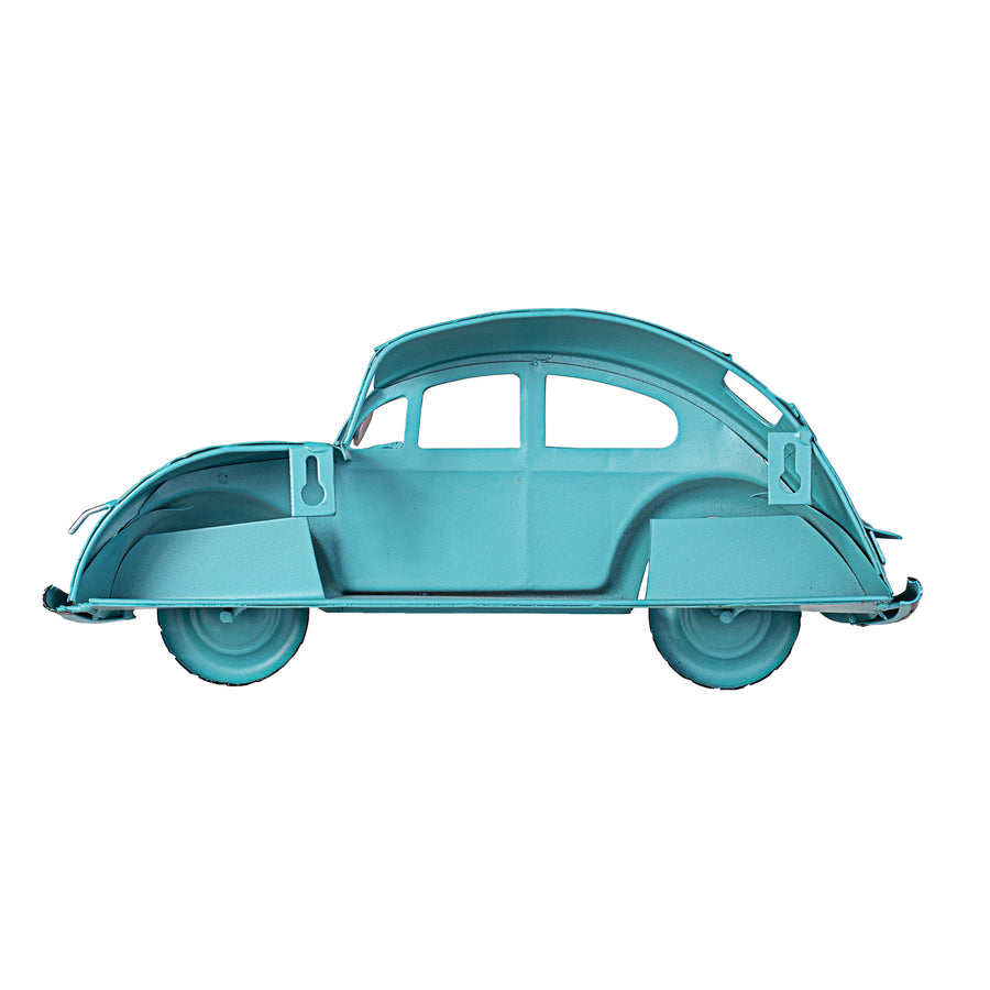 12" Half Bug Car Wall Decor: Antique Blue