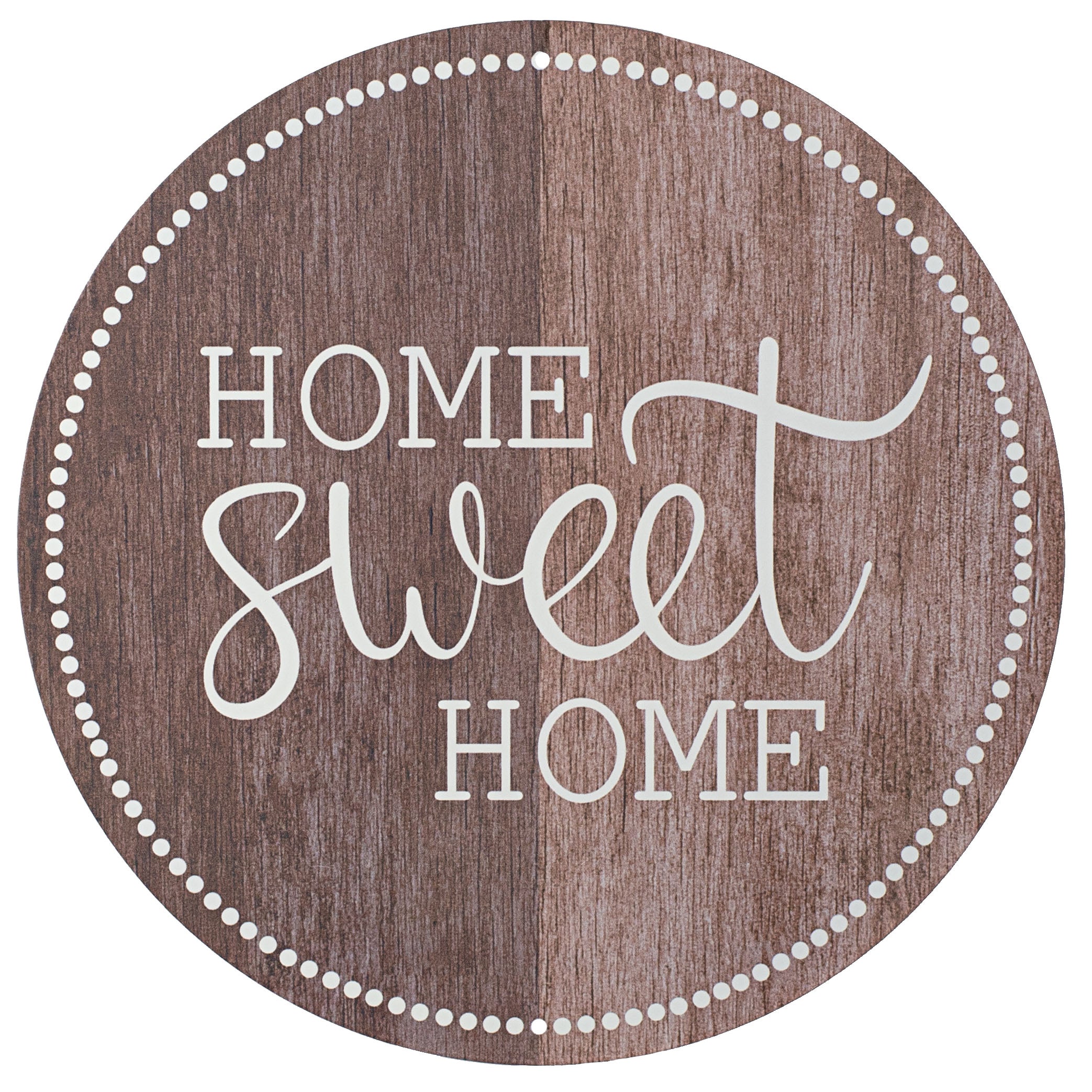 12" Metal Sign: Home Sweet Home