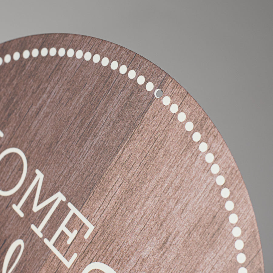 12" Metal Sign: Home Sweet Home