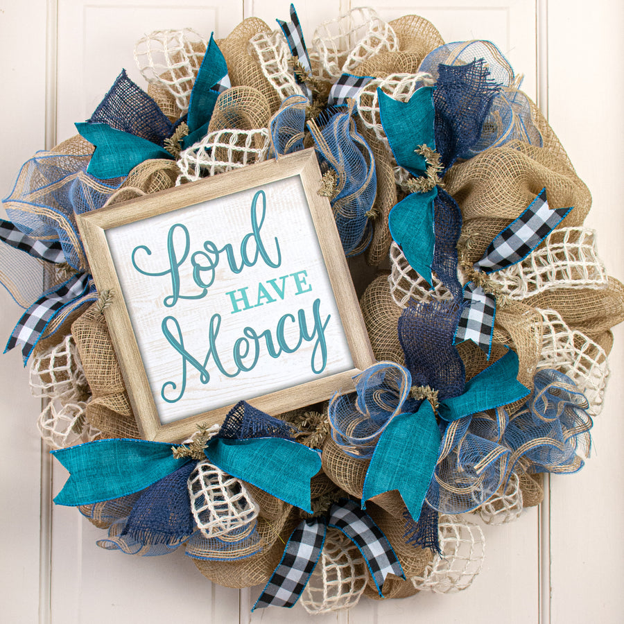 10" Square Wooden Sign: Lord Have Mercy