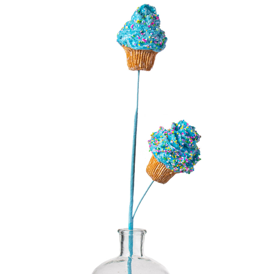 25" Cupcake Spray: Blue