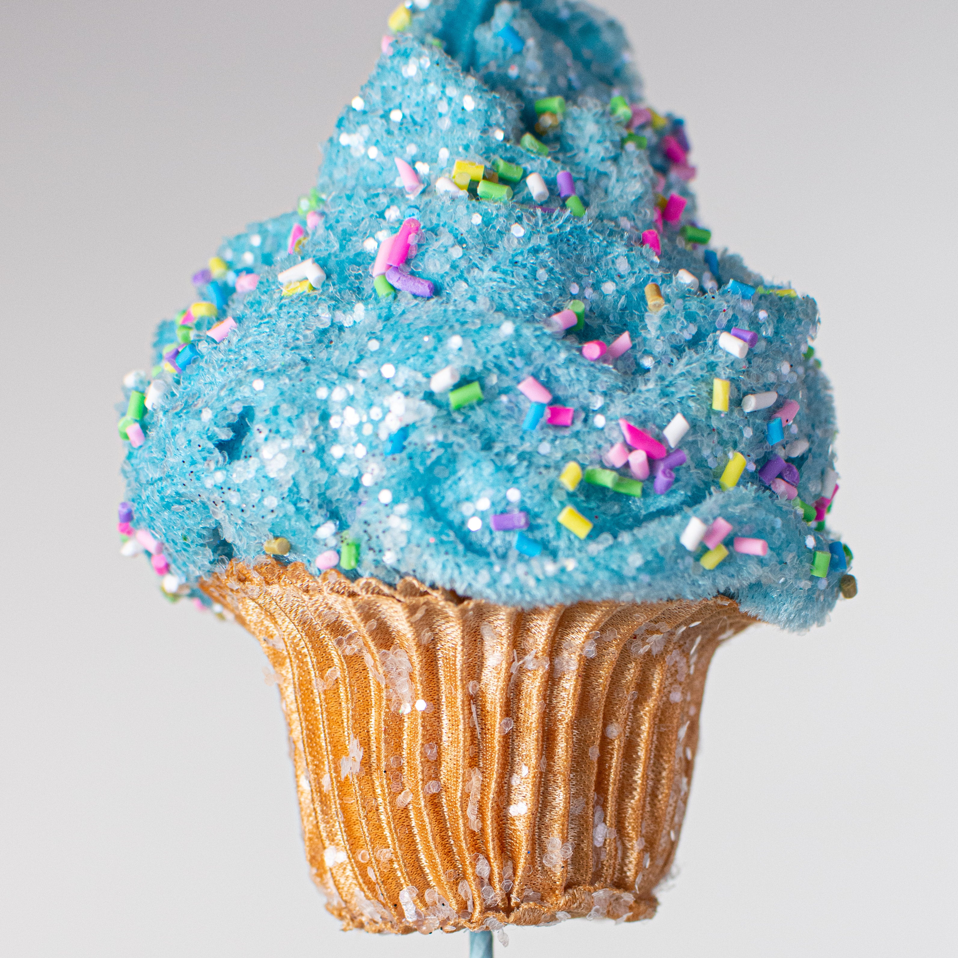 25" Cupcake Spray: Blue