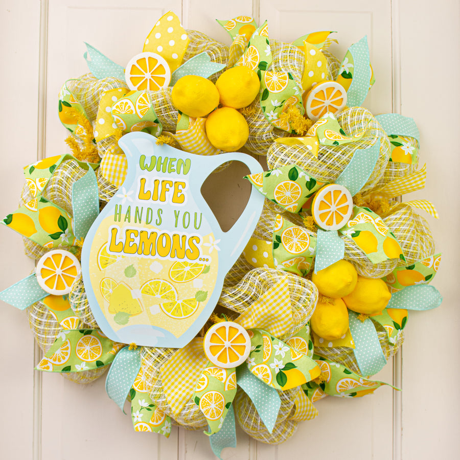 12" Waterproof Sign: When Life Hands You Lemons