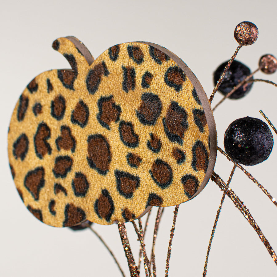 37" Pumpkin Ball Spray: Leopard