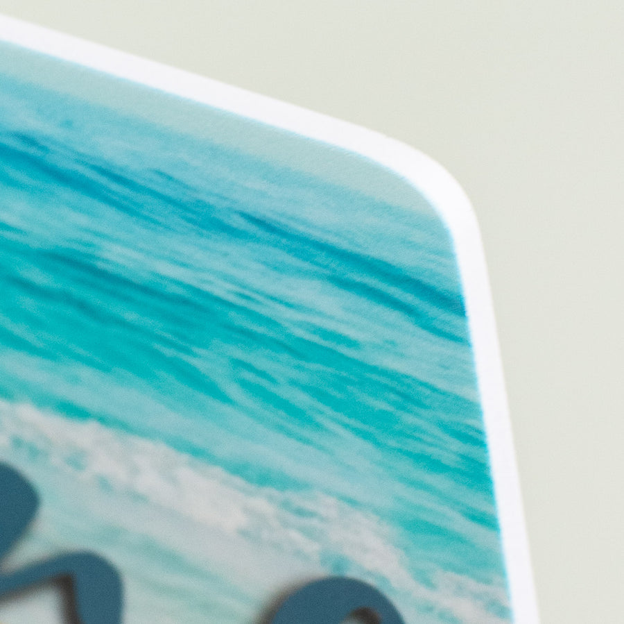 12" Waterproof Sign: Welcome Seashell Beach
