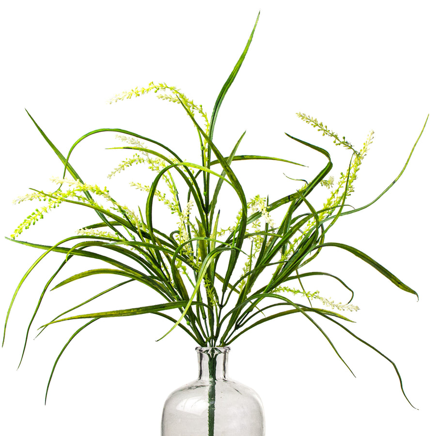 21" Plastic Rice Grass Bush