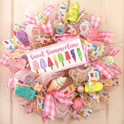 12" Waterproof Sign: Sweet Summertime Popsicles