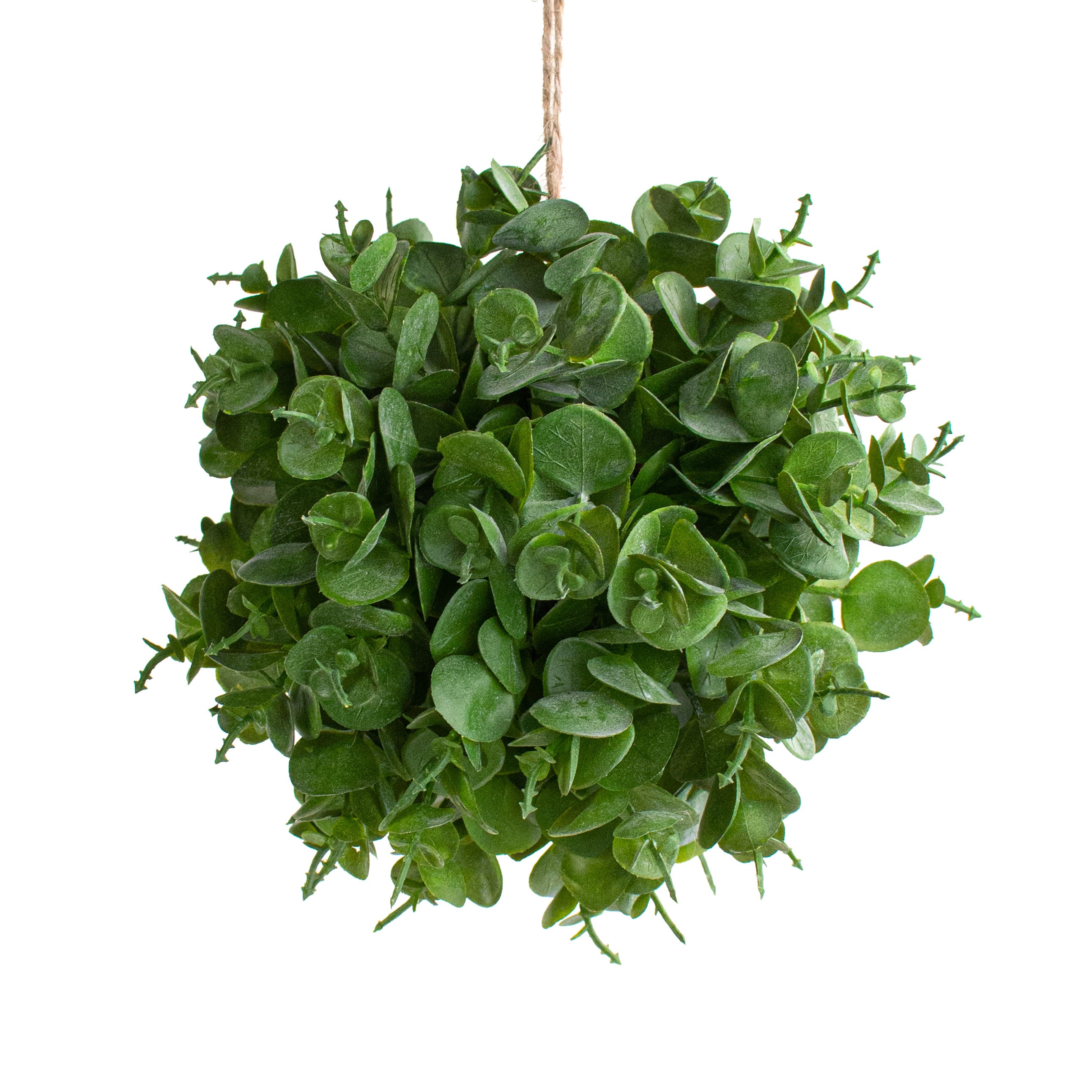 6" Green Eucalyptus Ball Ornament