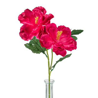 22" Hibiscus Spray: Fuchsia Pink