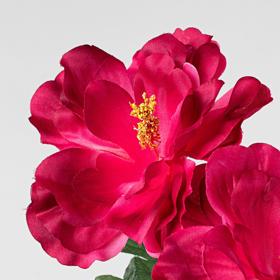 22" Hibiscus Spray: Fuchsia Pink