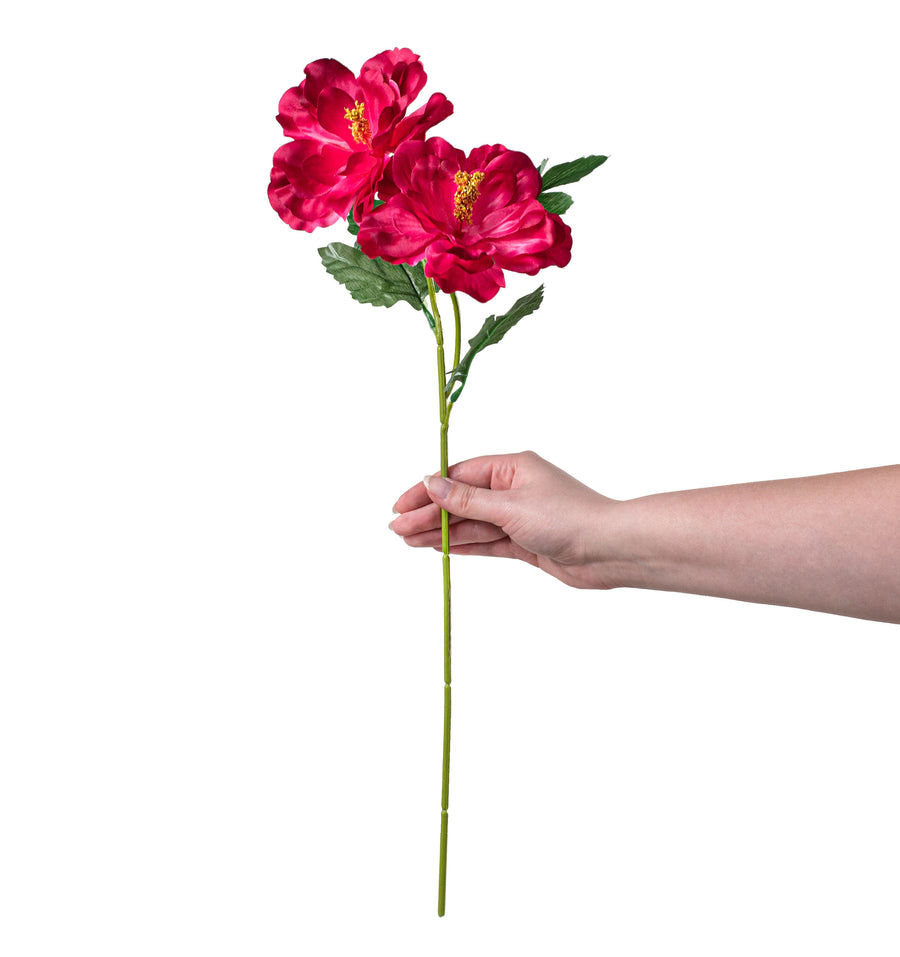 22" Hibiscus Spray: Fuchsia Pink