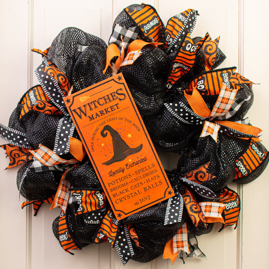 12" Wooden Sign: Witches Market