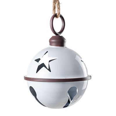 7" Jumbo Jingle Bell: Shiny White