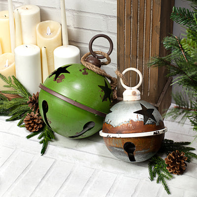9" Jumbo Jingle Bell: Antique Green