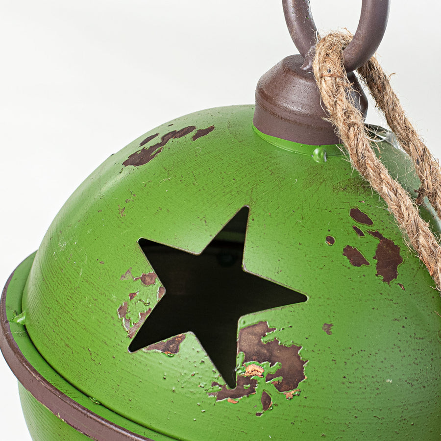 9" Jumbo Jingle Bell: Antique Green