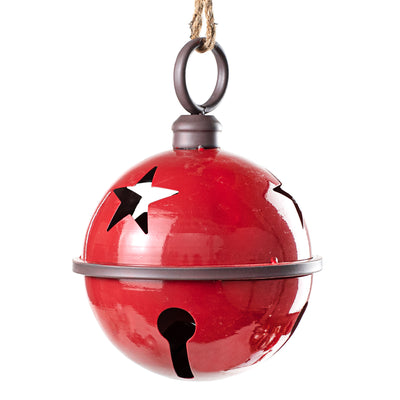 9" Jumbo Jingle Bell: Shiny Red