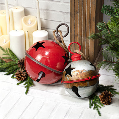 9" Jumbo Jingle Bell: Shiny Red