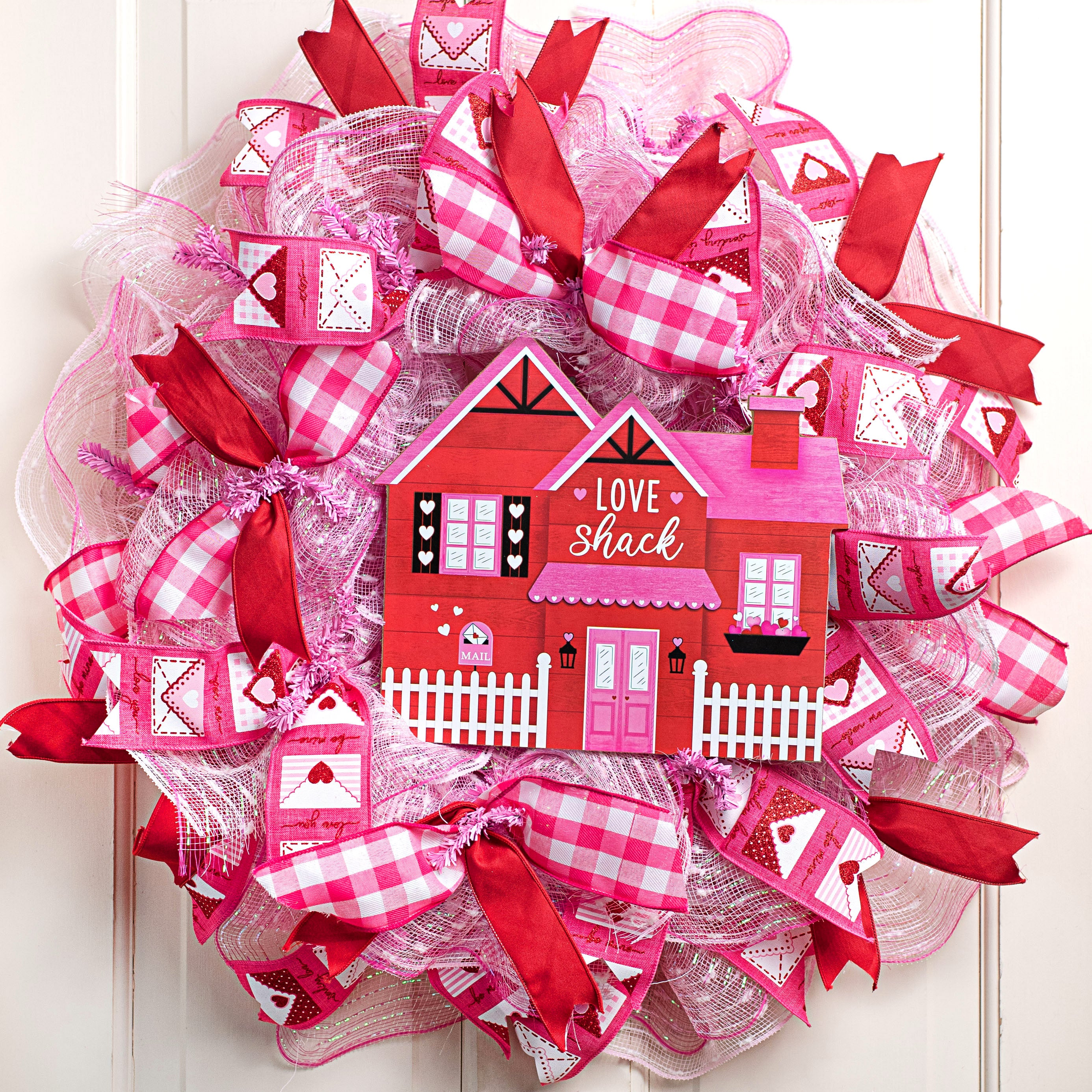 11" Wooden House Sign: Love Shack Valentine