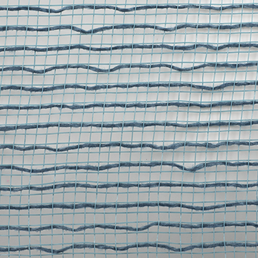 10" Stripe Fabric Mesh: Smoke Blue