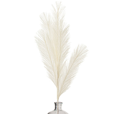 32" Fabric Pampas Grass Spray: Cream