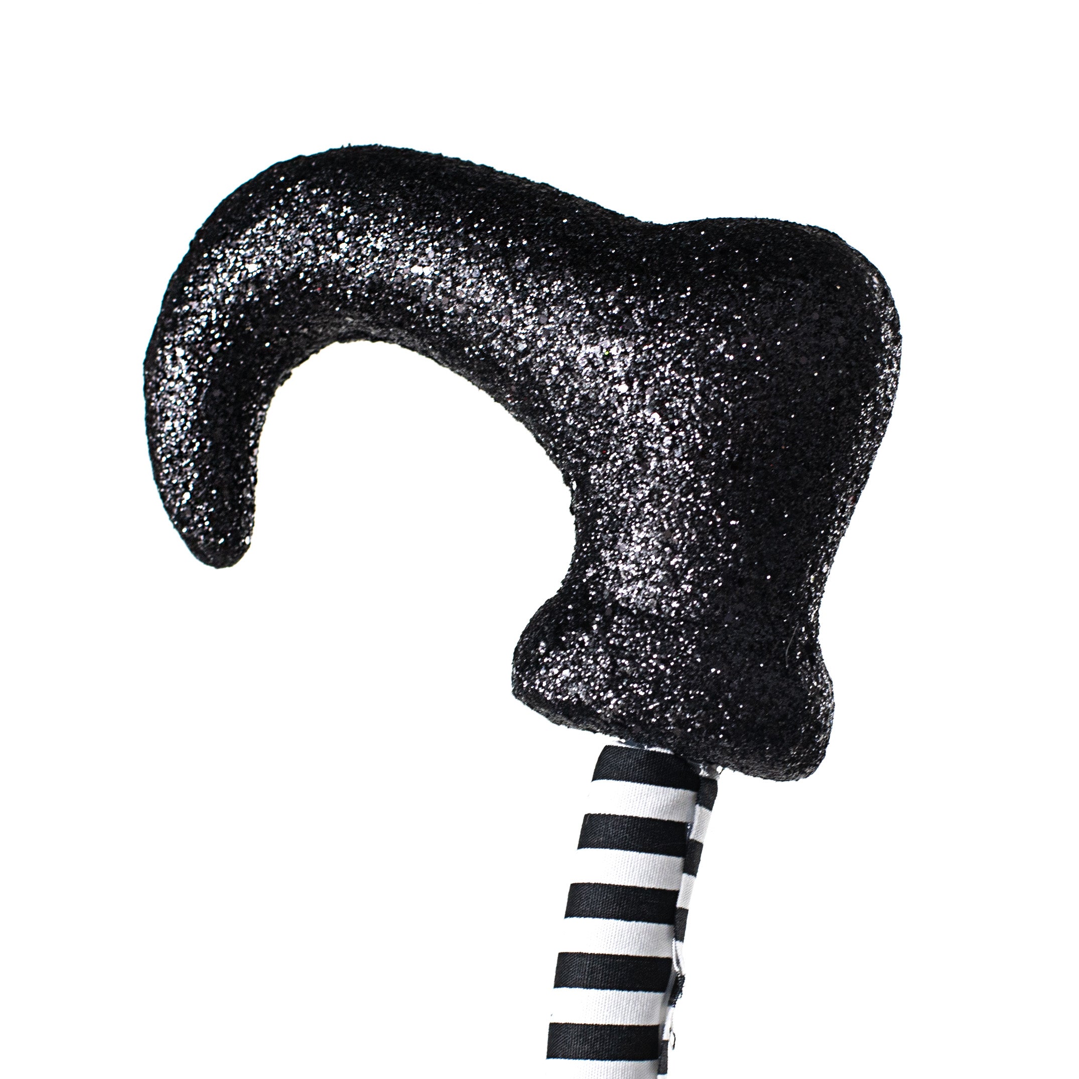 30" Long Witch Legs Spray: Black & White