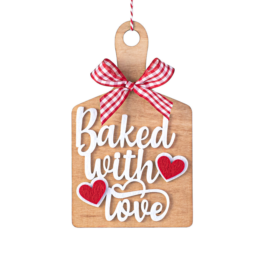 8" Baked with Love Chop Board Ornament