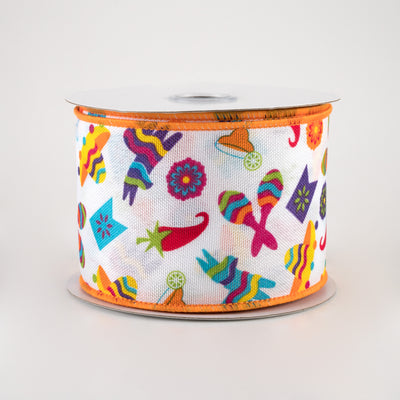 2.5" Fiesta Sombrero, Maracas, Donkey Ribbon (10 Yards)