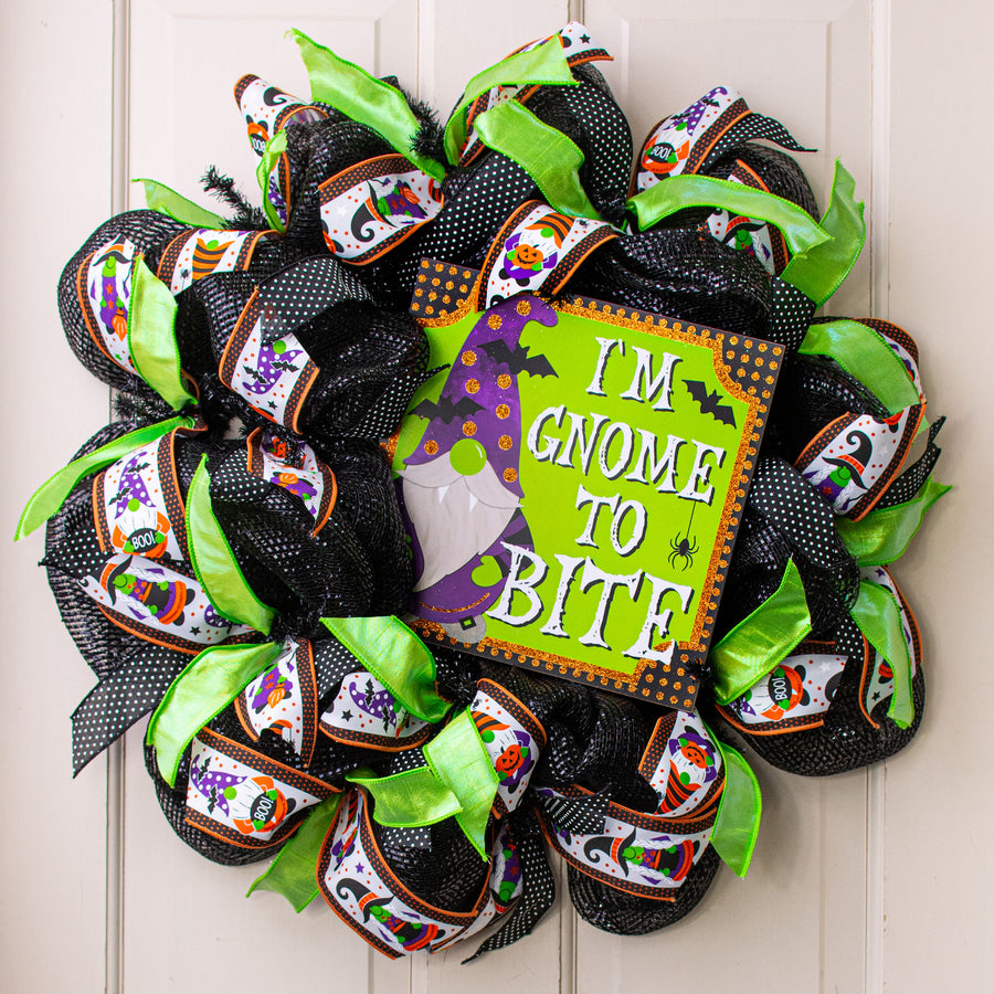 10" Square Wooden Sign: I'm Gnome To Bite