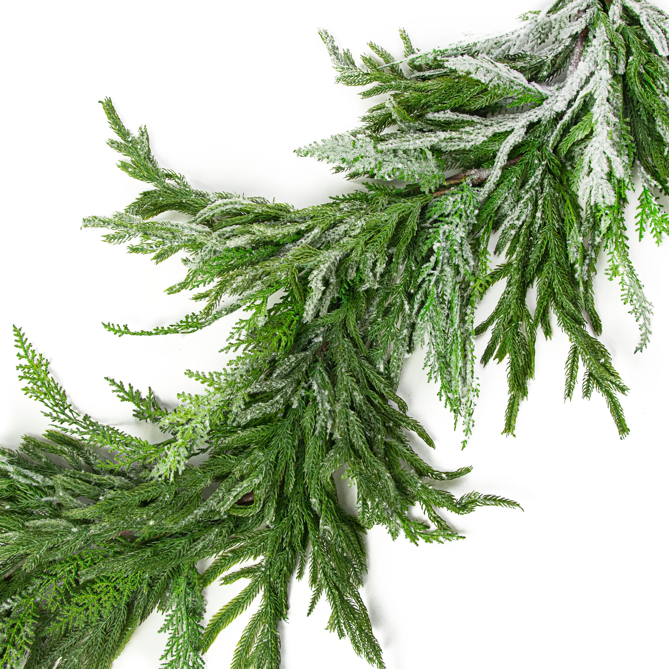 58" Snow Pine Garland