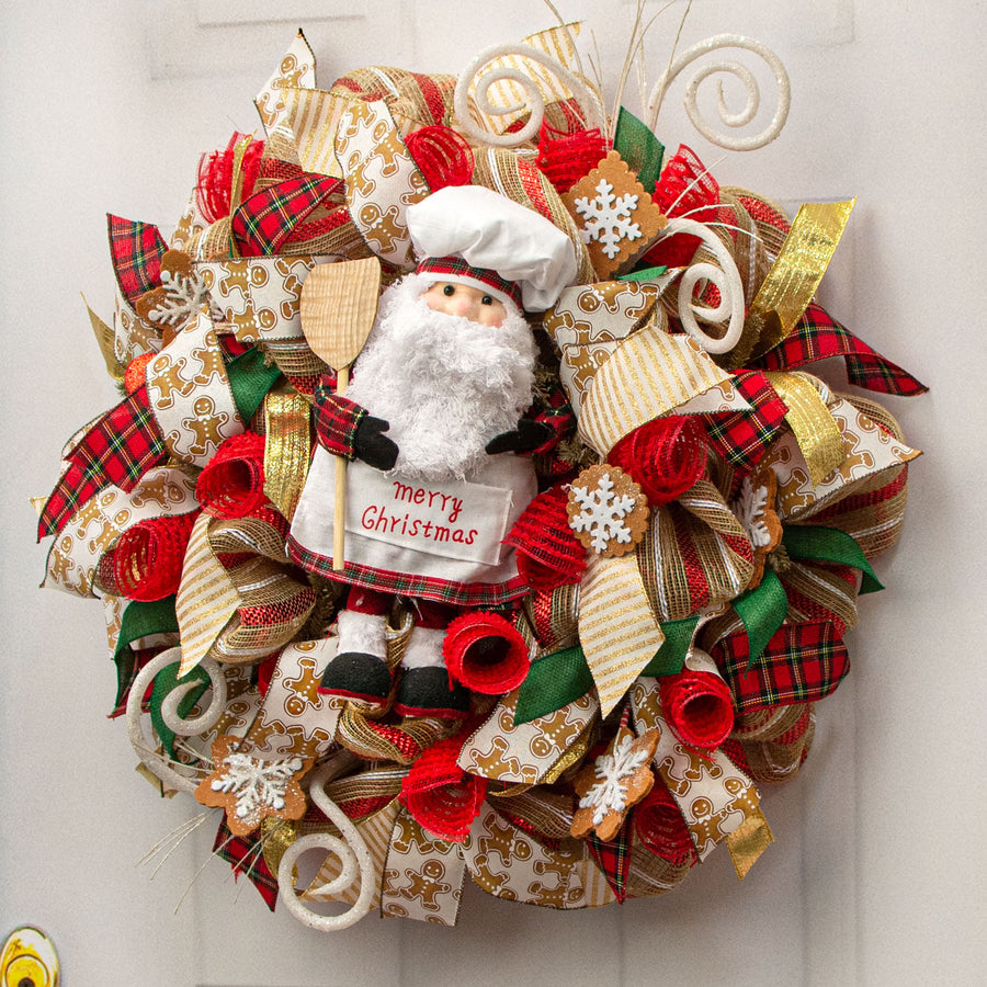 16" Standing Chef Santa Decoration