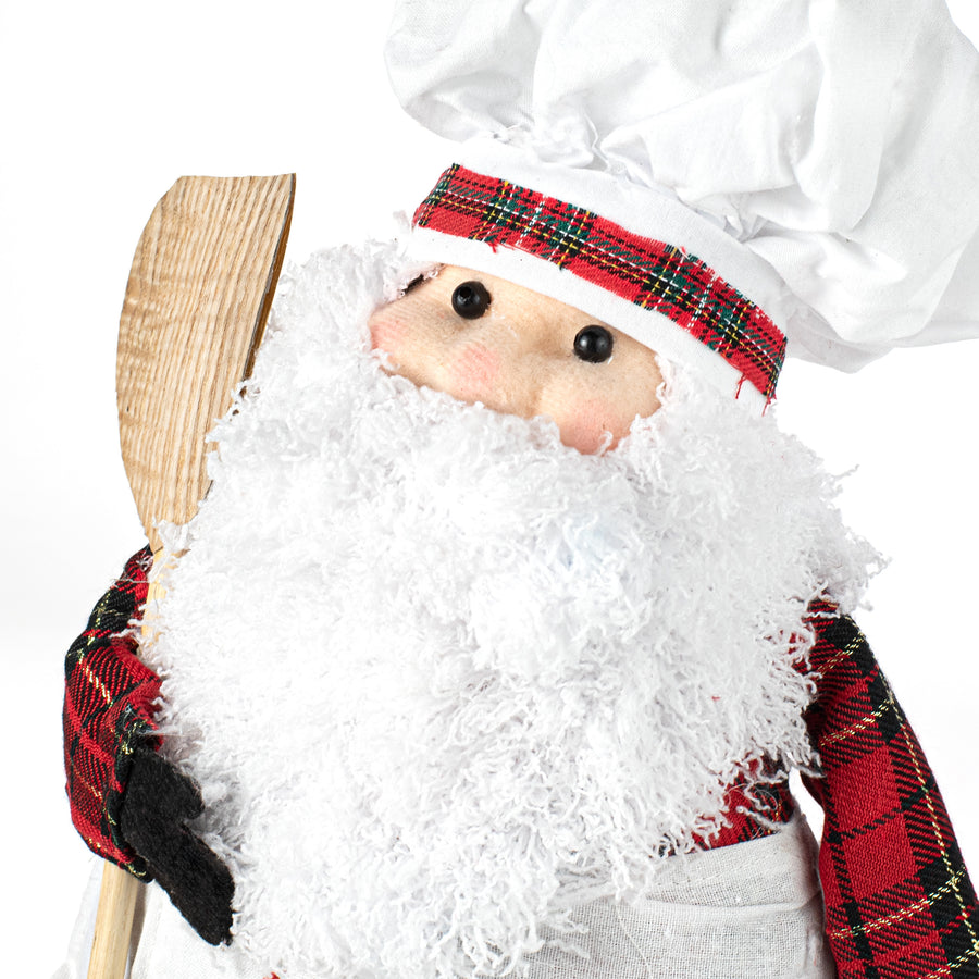 16" Standing Chef Santa Decoration