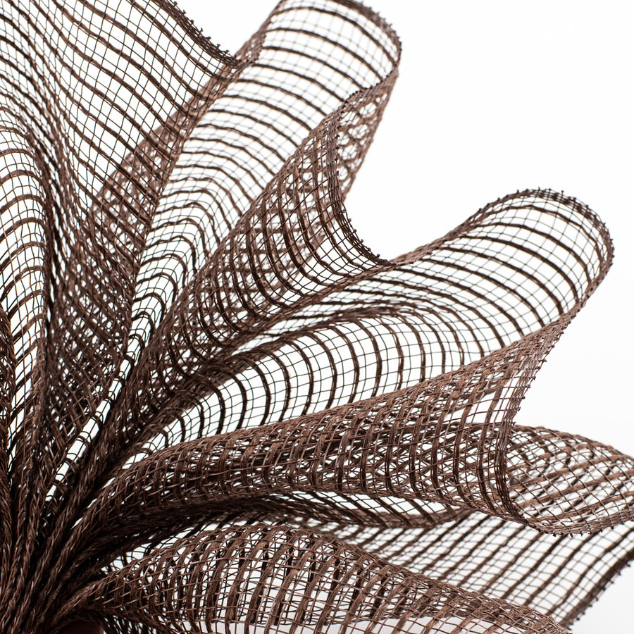 10" Stripe Fabric Mesh: Chocolate Brown