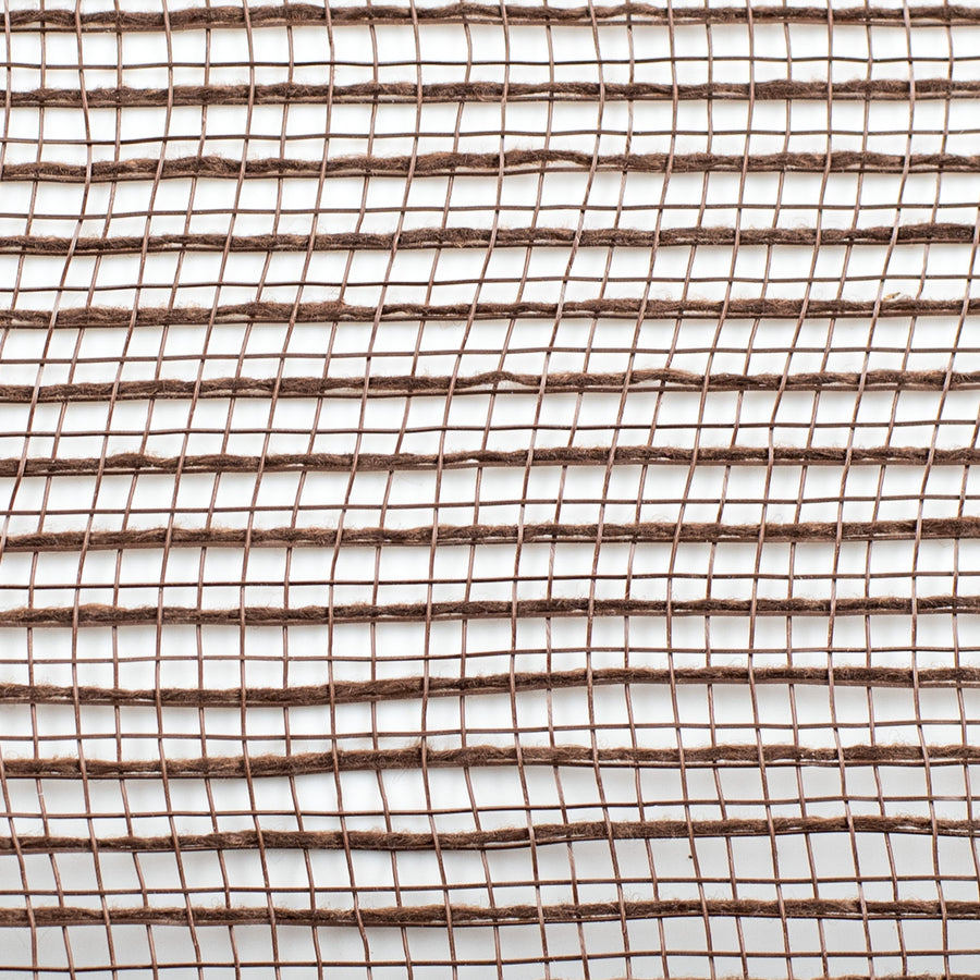 10" Stripe Fabric Mesh: Chocolate Brown