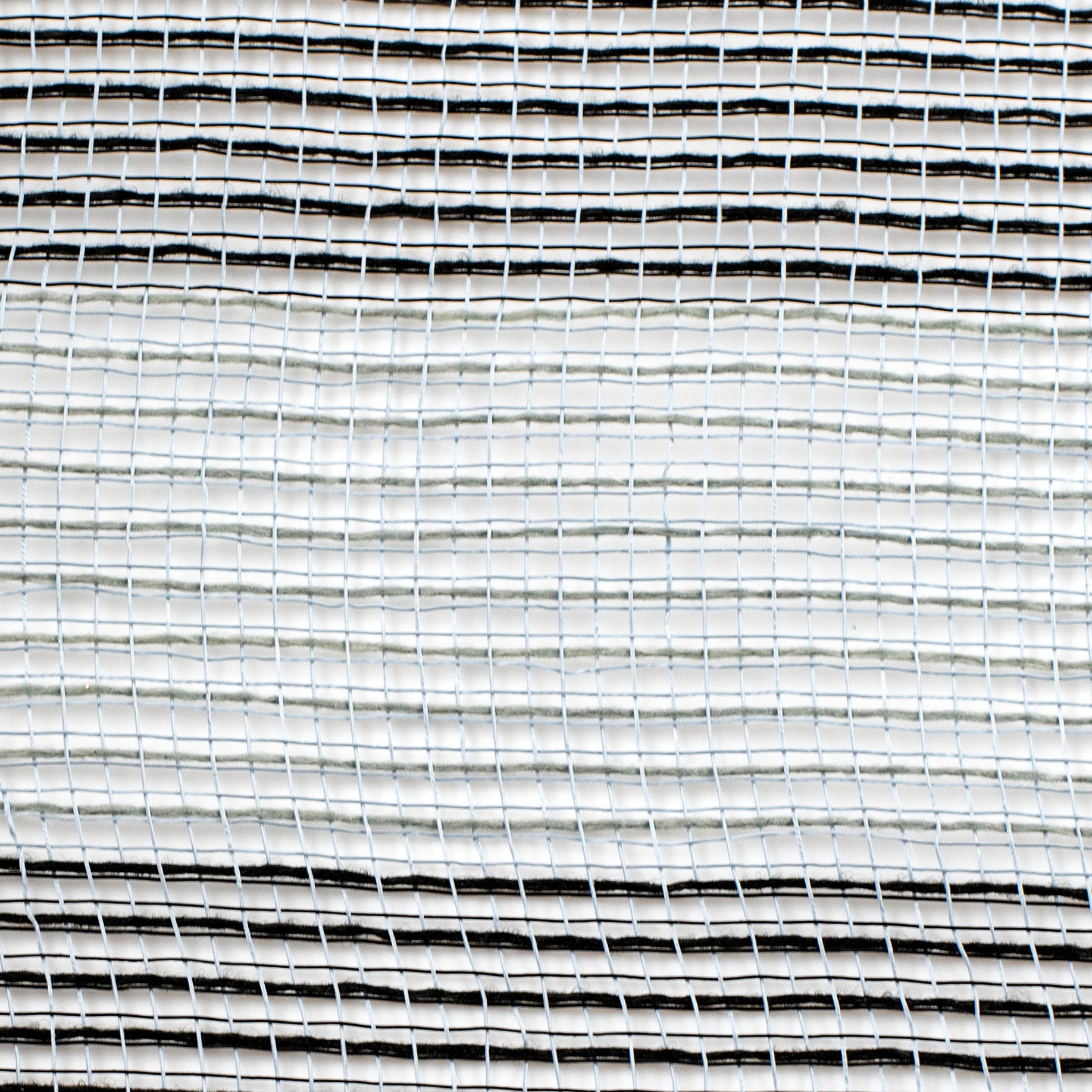10" Wide Stripe Fabric Mesh: Grey & Black