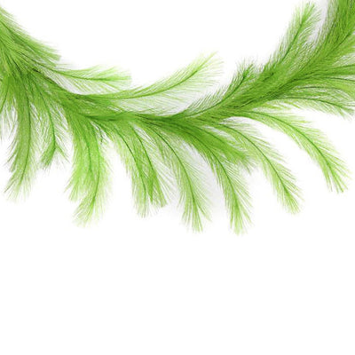 6' Fabric Pampas Grass Garland: Lime Green