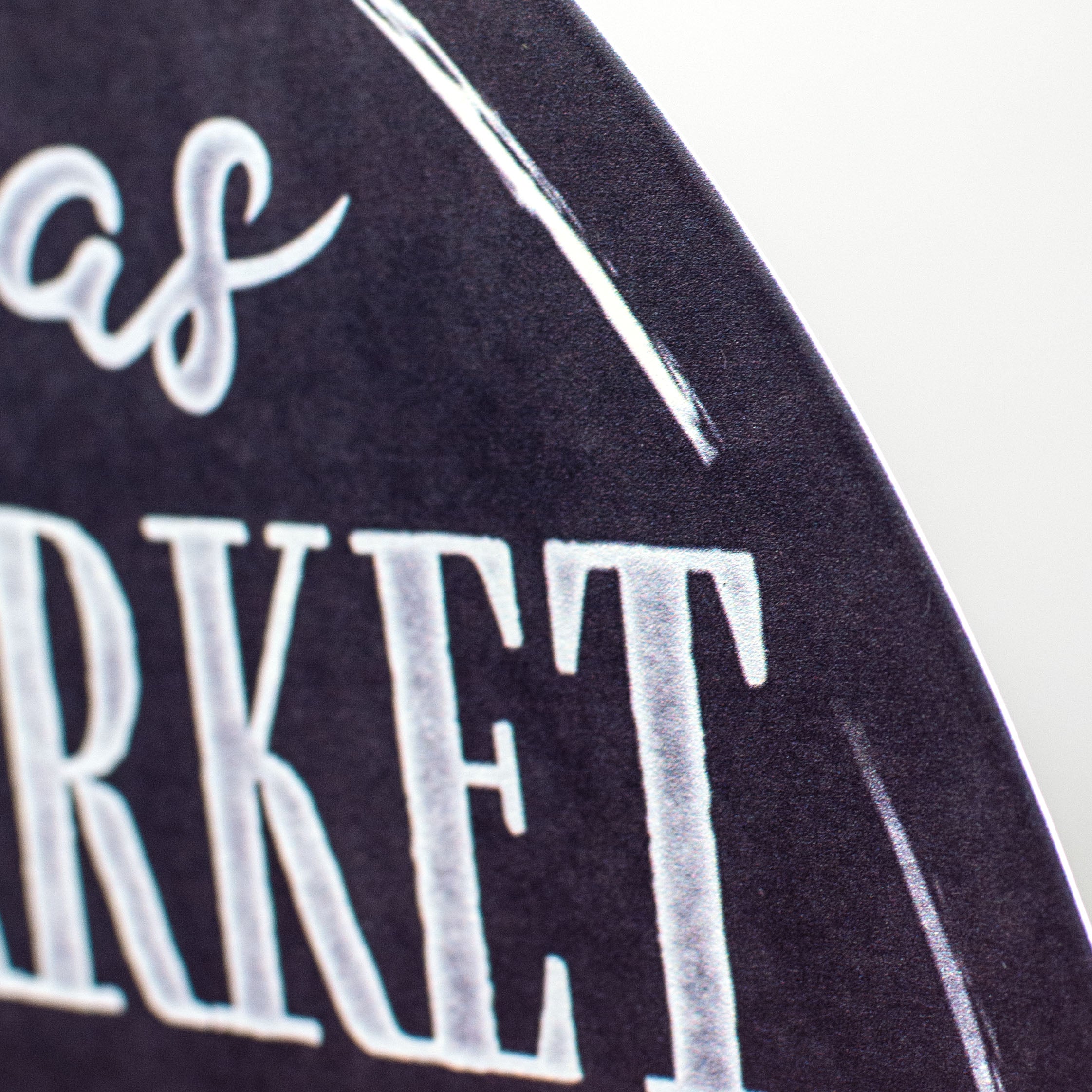 12" Metal Sign: Christmas Flower Market