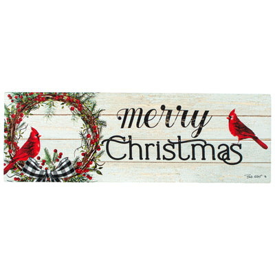 Waterproof Berry Wreath Signature Sign (5" x 15")